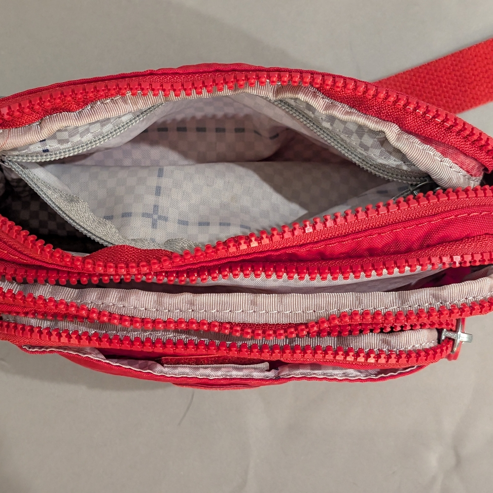 Kipling Vibrant Red Zip Pouch - image 4
